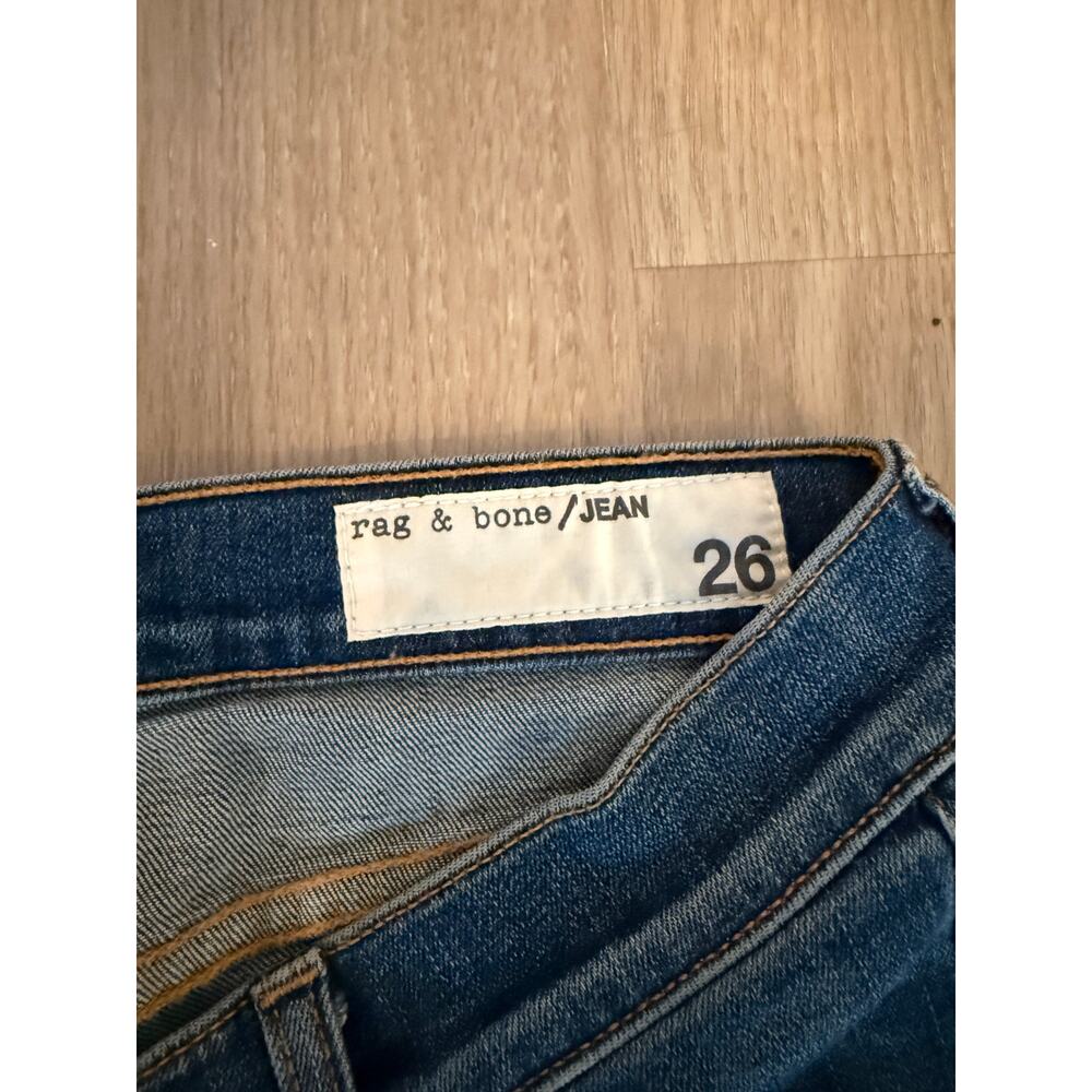 Rag & Bone Sloane Plaid Ripped Skinny Jeans Sz 26 - Picture 4 of 7